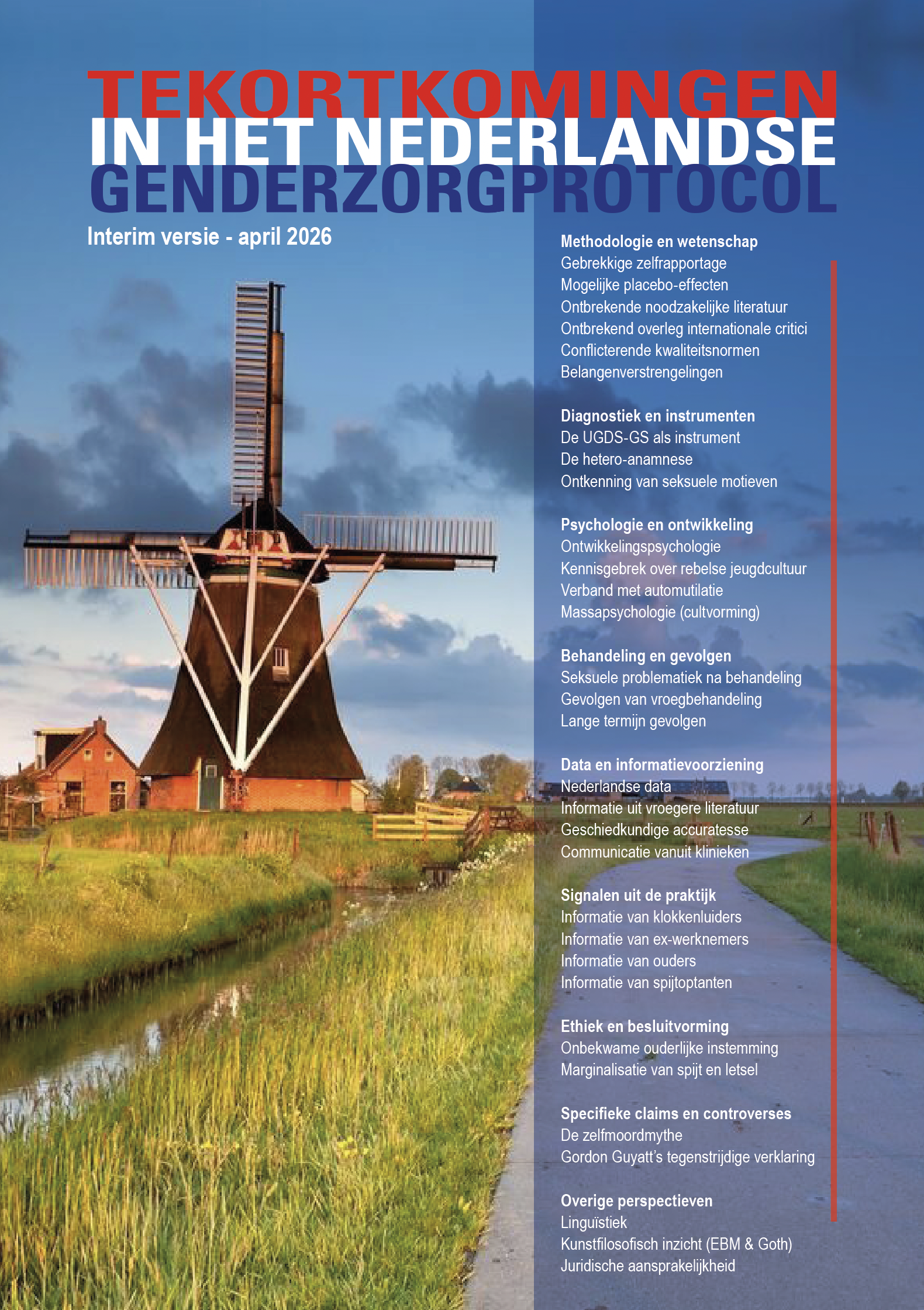 Tekortkomingen in het Nederlandse Genderzorgprotocol — rapportomslag
